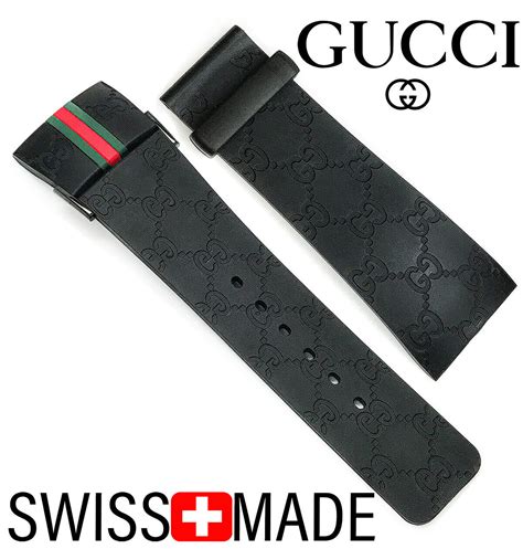 mens gucci ya crystal g motif perforated leather band watch|Gucci watch bands replacement.